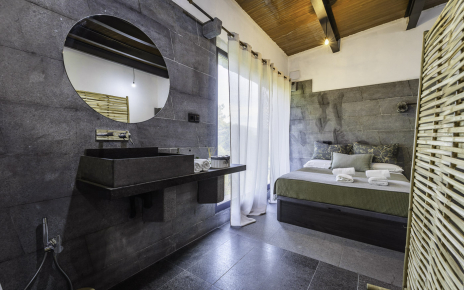 Built-in granite washbasin